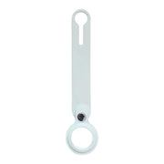 Porte-clés boucle en silicone AirTag - blanc