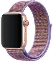 Bracelet Apple Watch Nexora - tissé - nylon - lilas