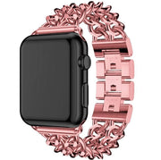 Apple Watch Bracelet Cowboy - acier - rose rouge