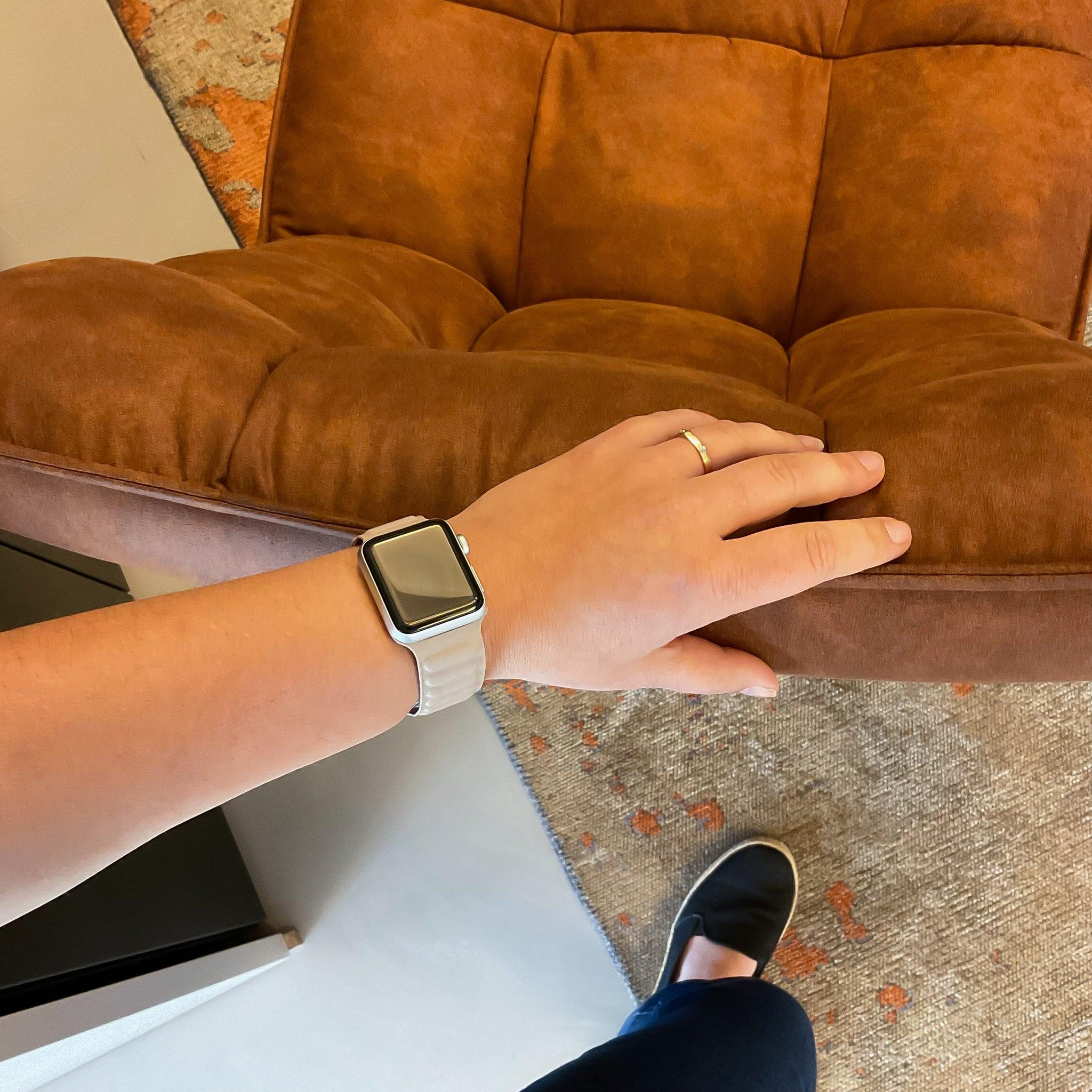 Bracelet Apple Watch - cuir - solo - kaki