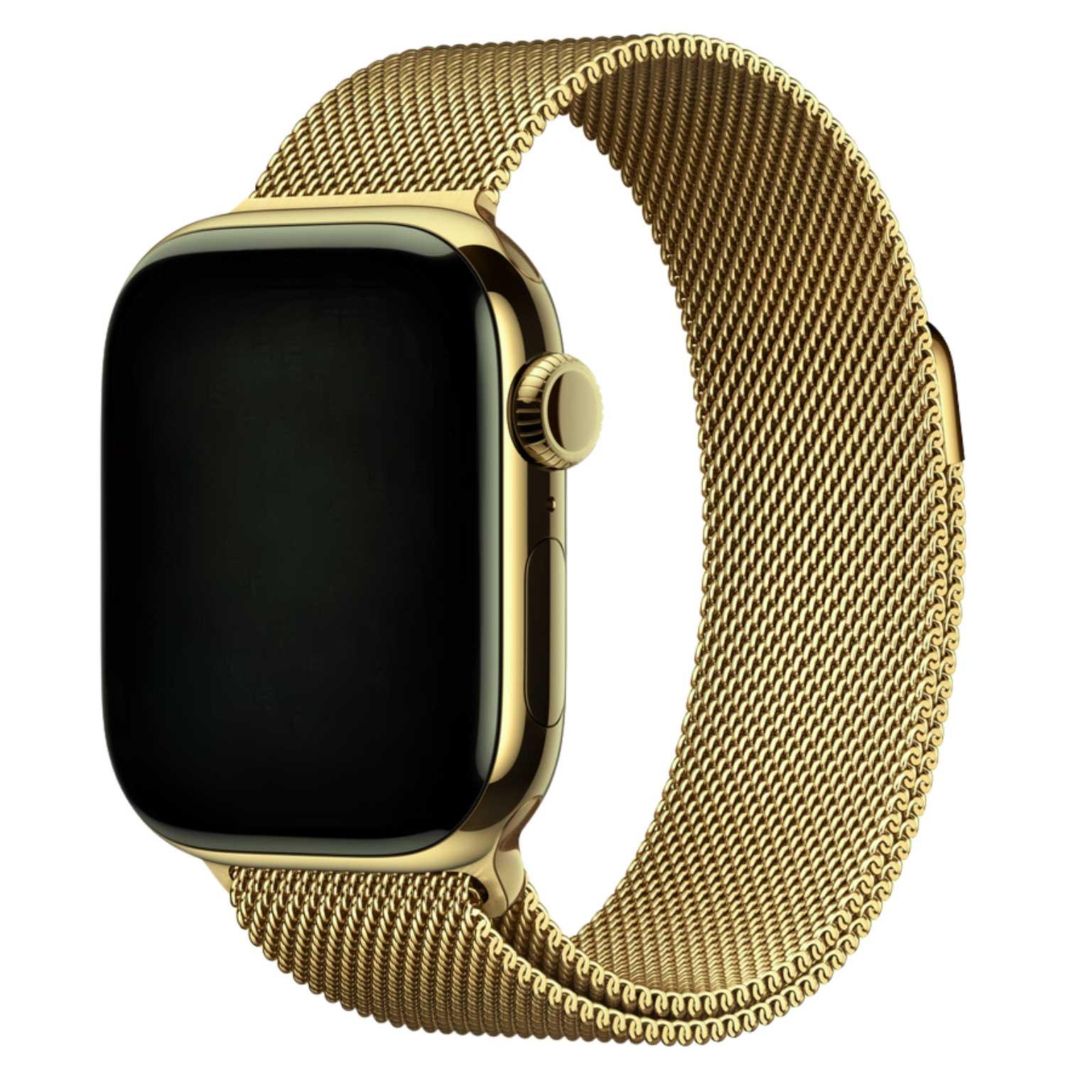 Bracelet Apple Watch Fiore - milanais - or