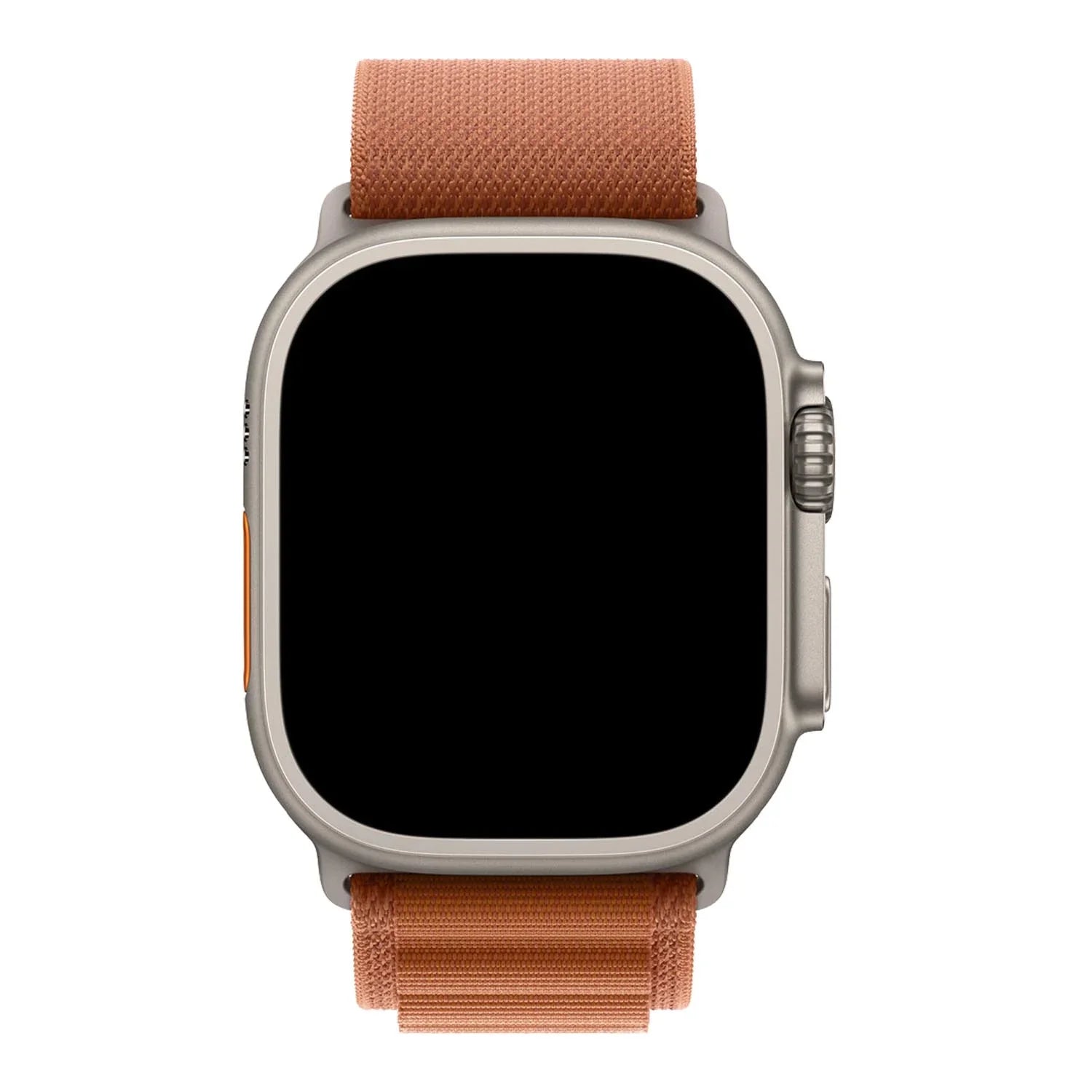 Bracelet Apple Watch Alpin - nylon - terre cuite - argent