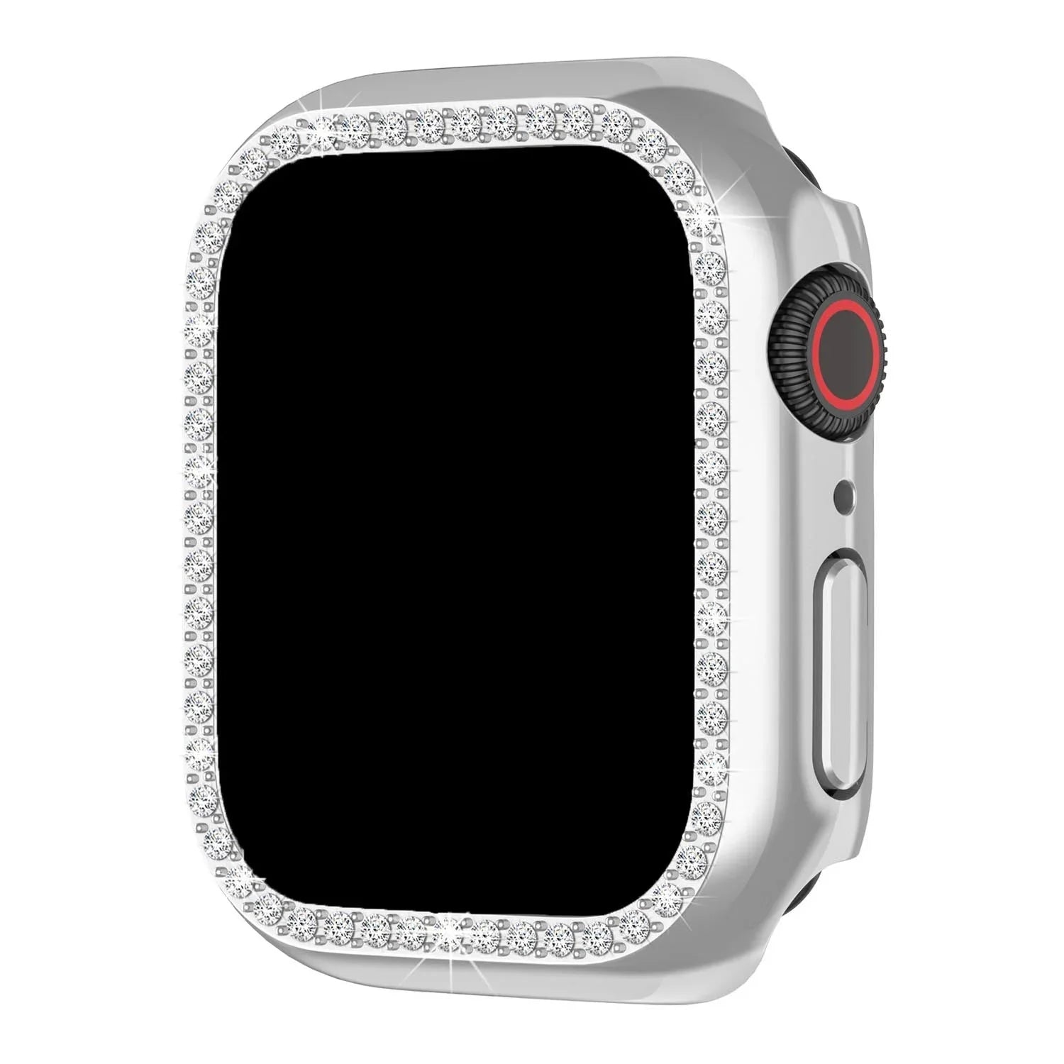 Boîtier de montre Apple Diamond - argenté