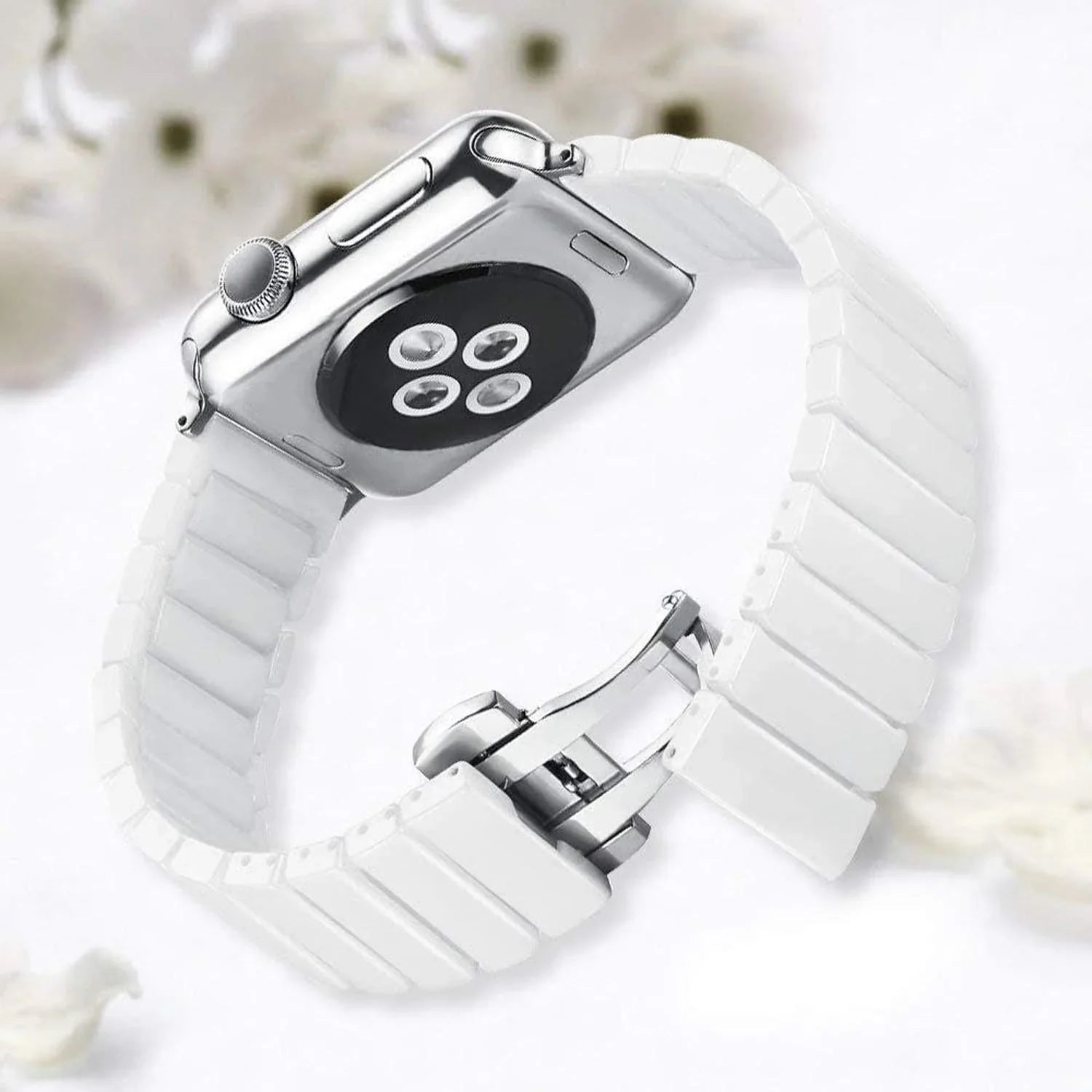 Bracelet Lumora pour Apple Watch - céramique - blanc