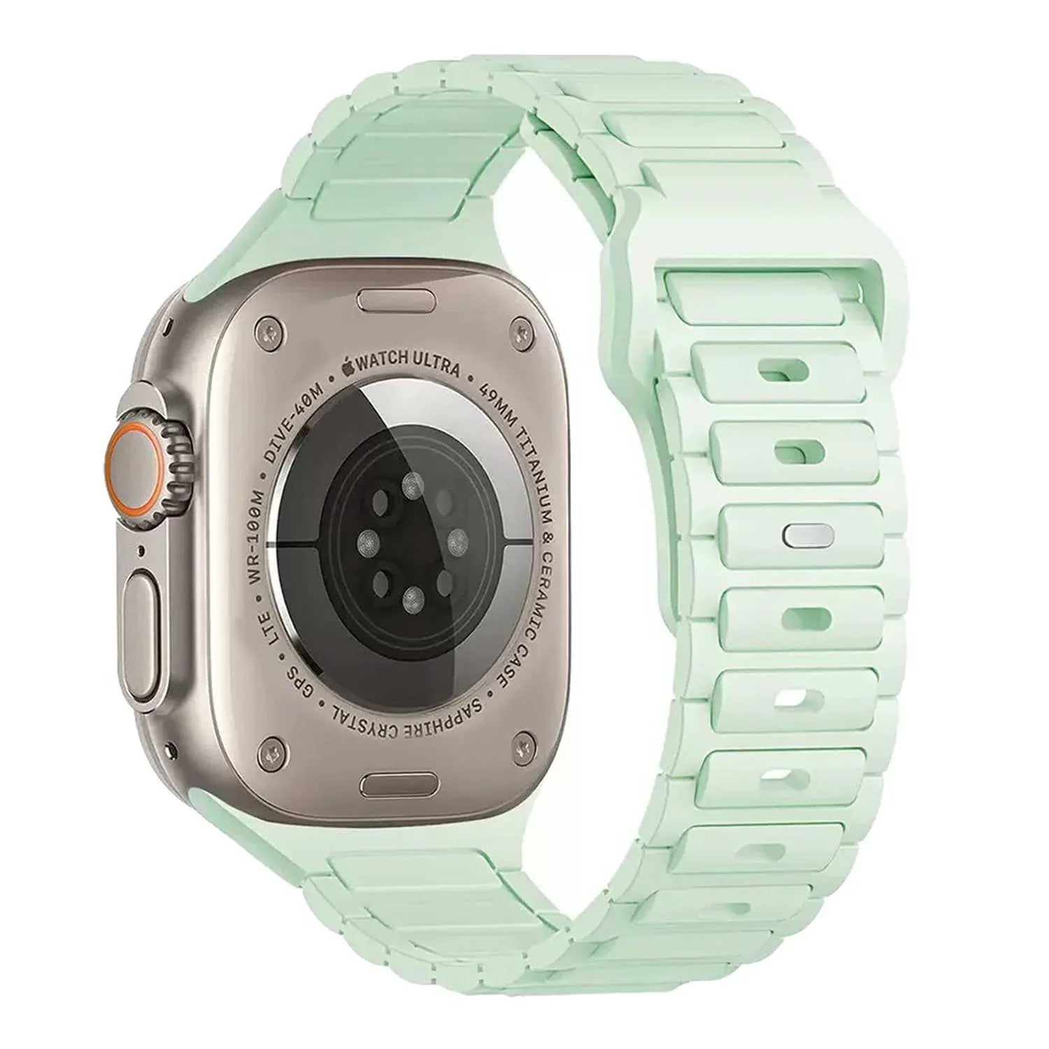 Bracelet Apple Watch Raveo - silicone - vert menthe