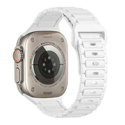 Bracelet Apple Watch Raveo - silicone - blanc