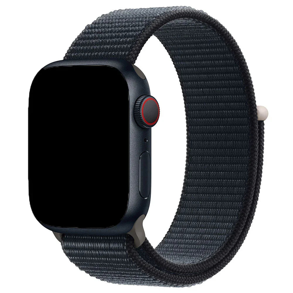 Bracelet Apple Watch Nexora - tissé - nylon - rose clair