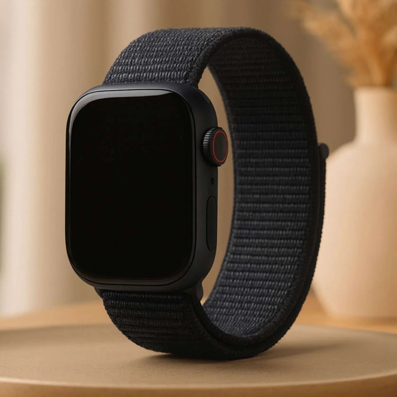 Bracelet Apple Watch Nexora - tissé - nylon - minuit