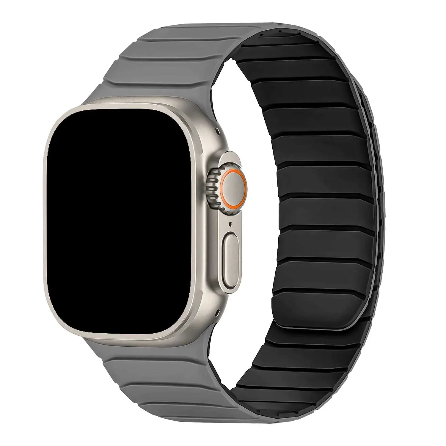 Bracelet pour Apple Watch Vetra - silicone - gris noir