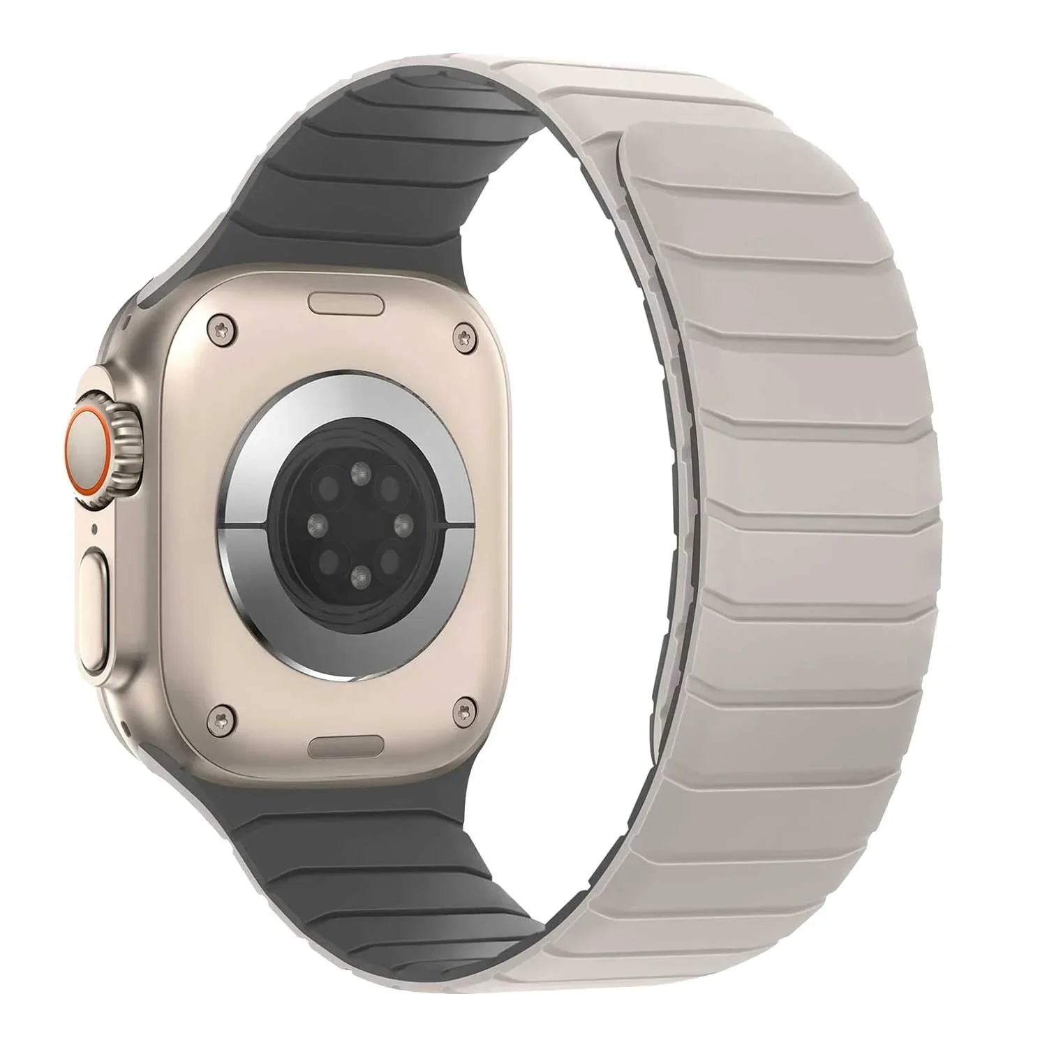 Bracelet Apple Watch Vetra - silicone - gris lumière stellaire