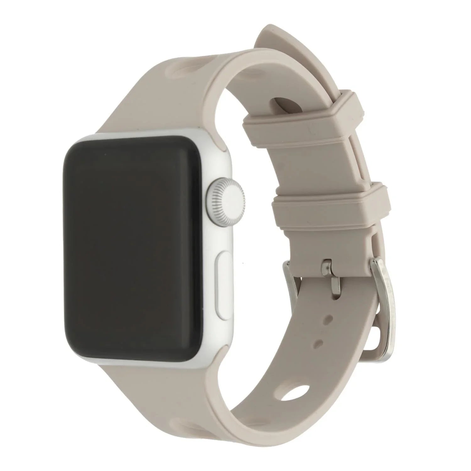 Bracelet Apple Watch Evelor - silicone - lumière stellaire