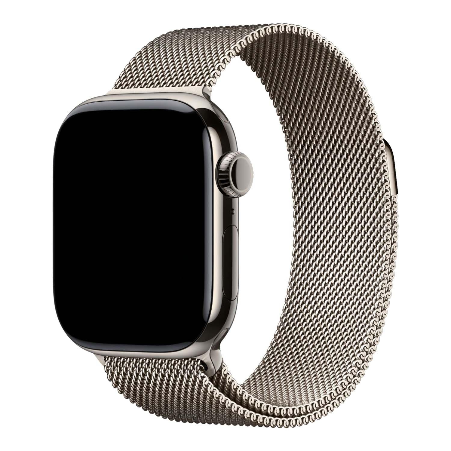 Bracelet Apple Watch Fiore - milanais - naturel