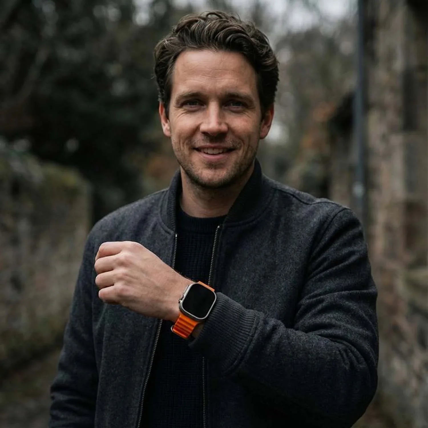 Bracelet Apple Watch Ocean - silicone - orange