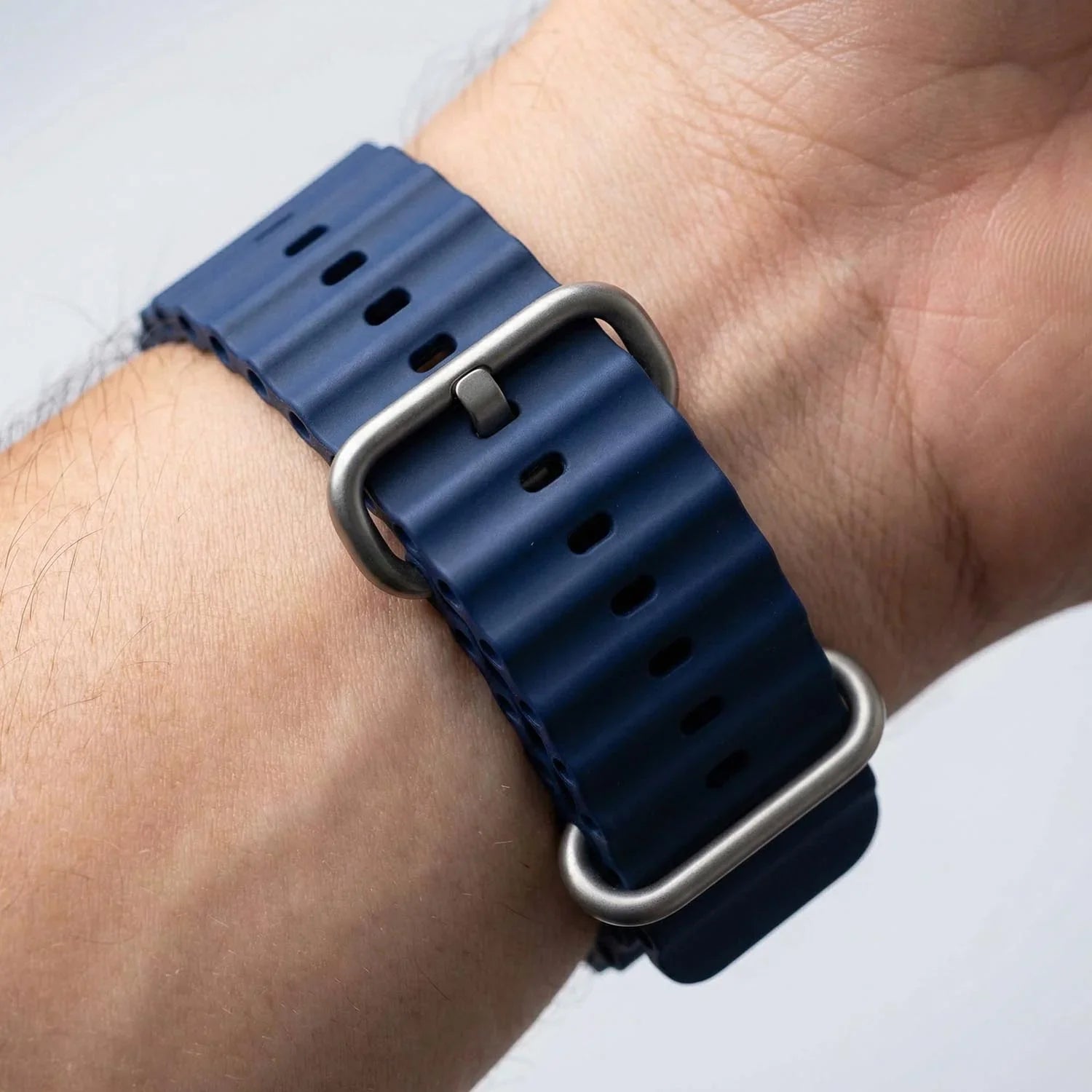 Bracelet Apple Watch Ocean - silicone - bleu nuit