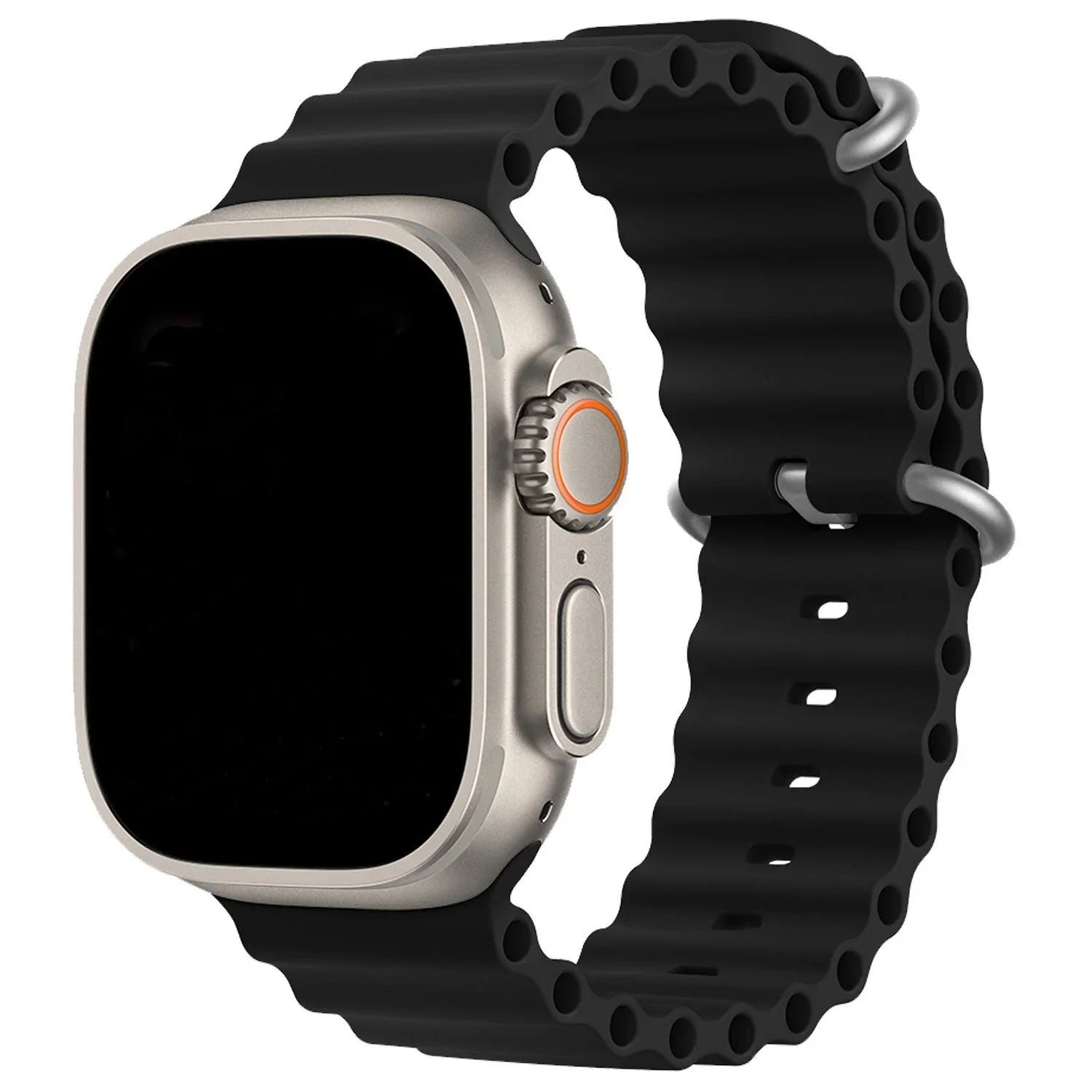 Bracelet Apple Watch Ocean - silicone - noir