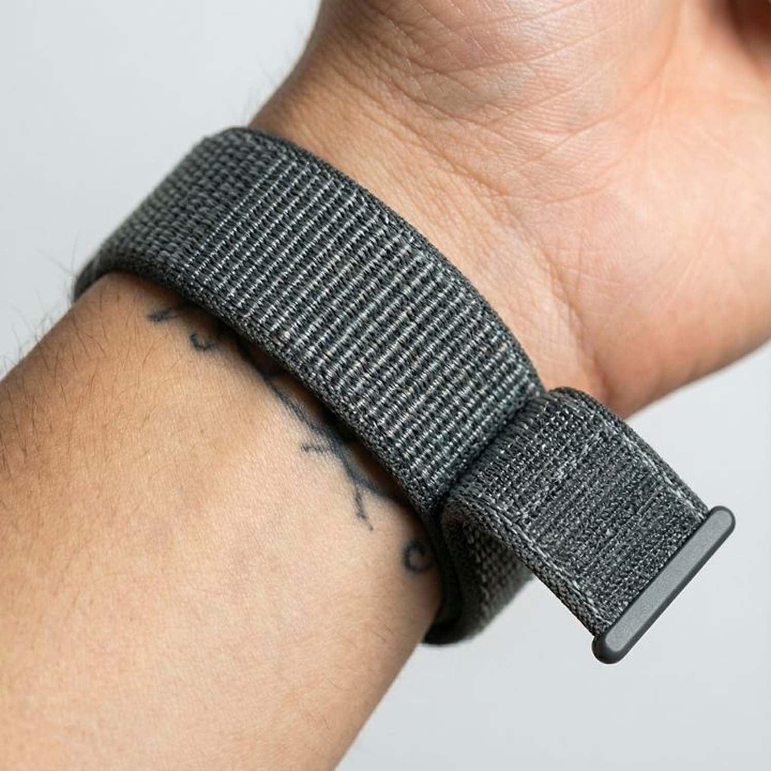 Apple Watch bracelet Osvo - tressé - nylon - gris orage