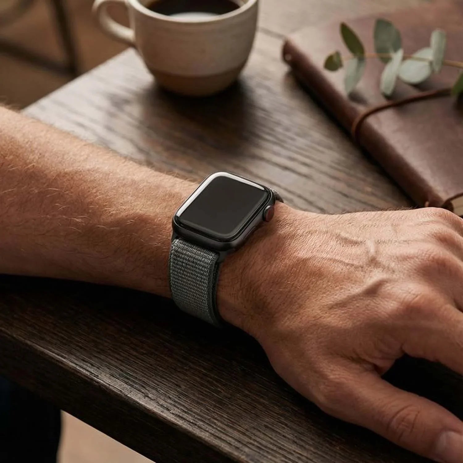 Apple Watch bracelet Osvo - tressé - nylon - gris orage