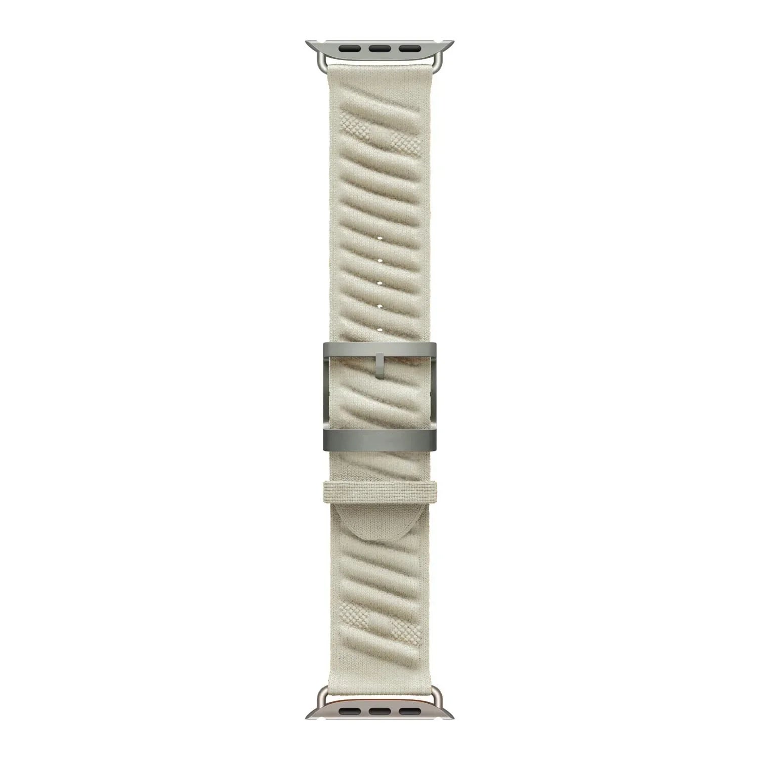 Bracelet Apple Watch Averro - nylon - lumière stellaire