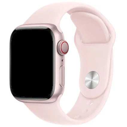 Bracelet Apple Watch Vyon - silicone - rose clair