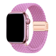 Bracelet Apple Watch Zyra - nylon - rose vif
