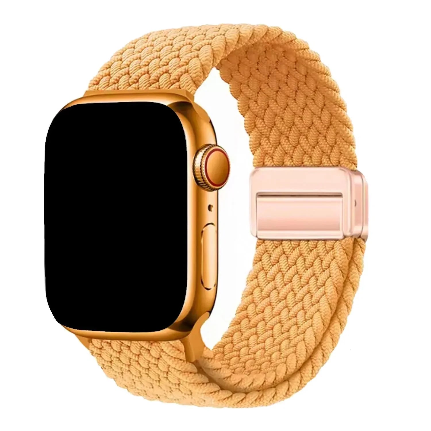 Bracelet Apple Watch Zyra - nylon - jaune