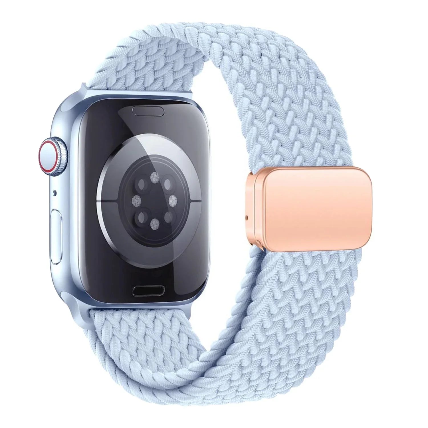 Bracelet Apple Watch Zyra - nylon - bleu clair