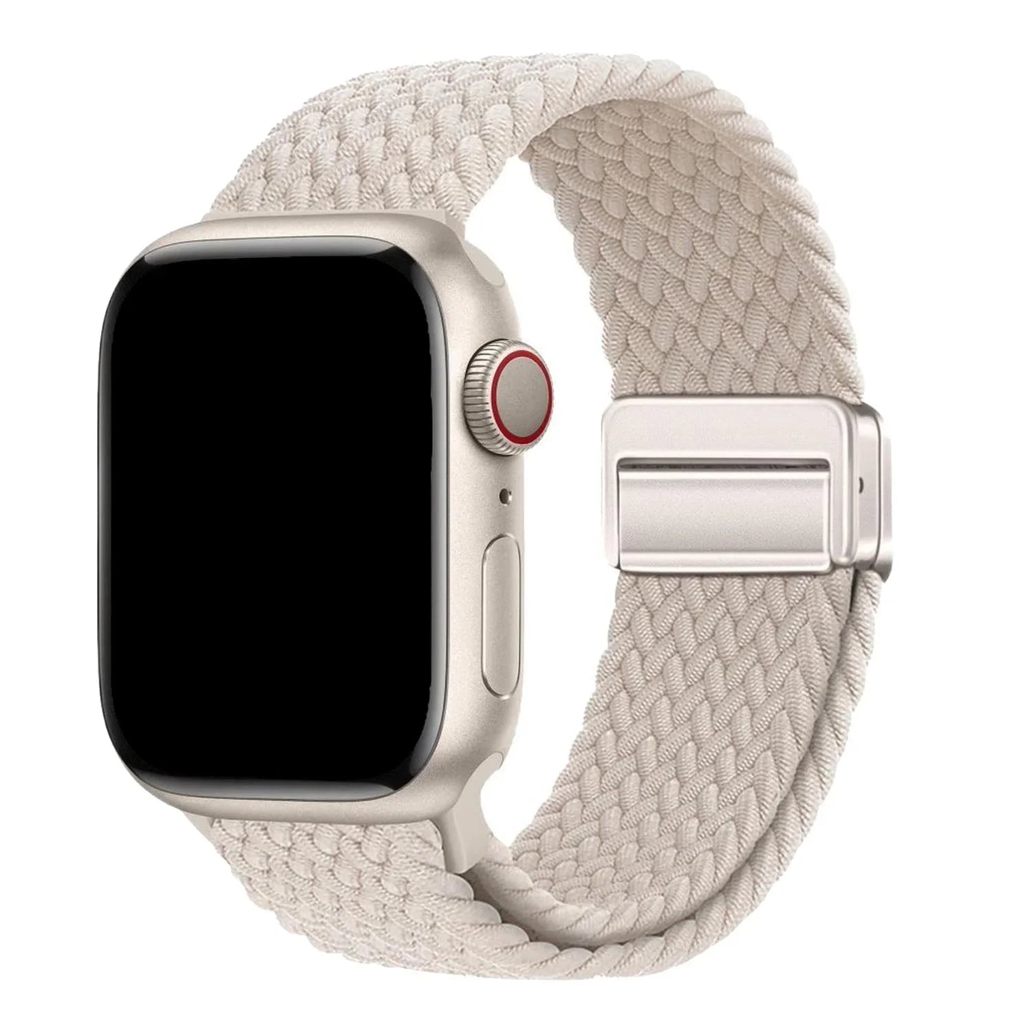 Bracelet Apple Watch Zyra - nylon - lumière stellaire