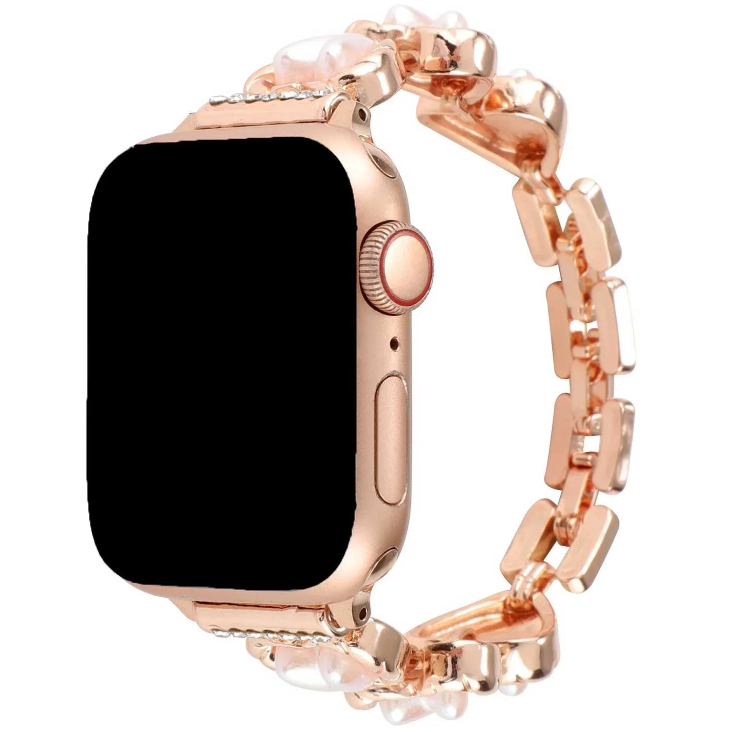 Bracelet Apple Watch Demi - acier - or rose