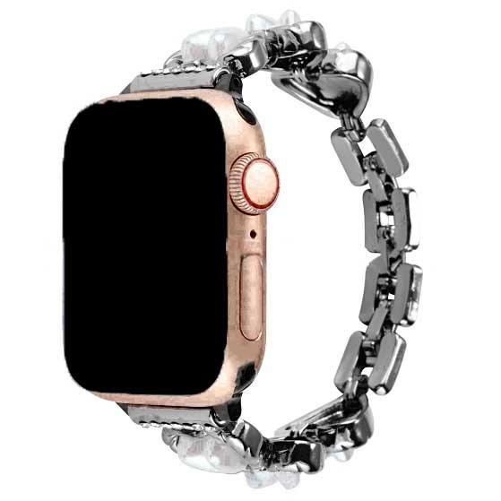 Bracelet Apple Watch Demi - acier - noir