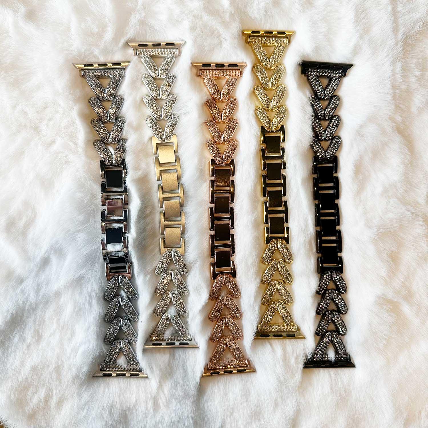Bracelet Apple Watch Faye - acier - or rose