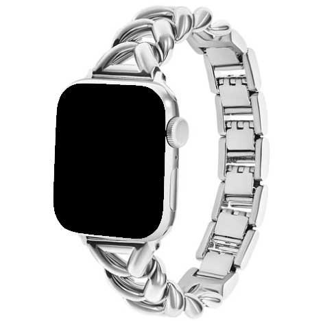 Bracelet Apple Watch Lisa - acier - argent