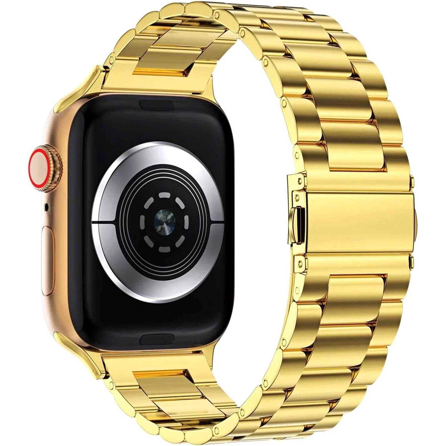 Apple Watch bandje Rivaro - staal - goud