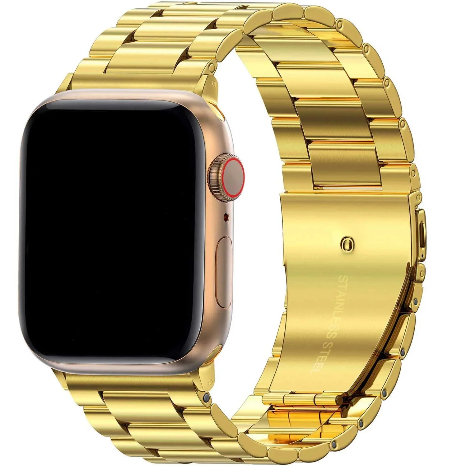 Apple Watch bandje Rivaro - staal - goud