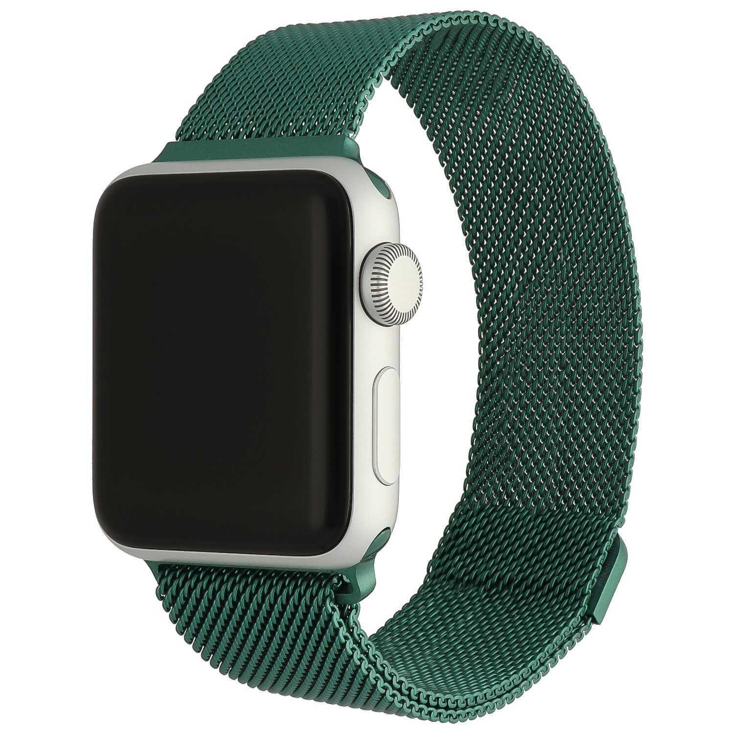Bracelet Apple Watch Solaro - milanais - vert foncé