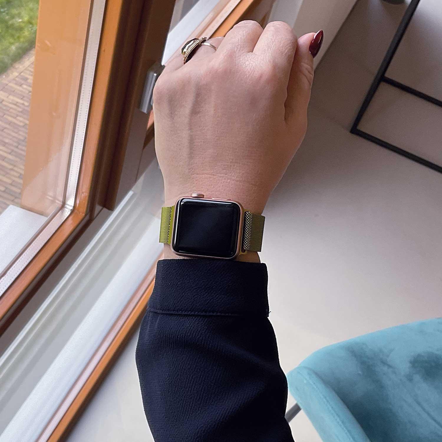 Bracelet Apple Watch Solaro - milanais - vert