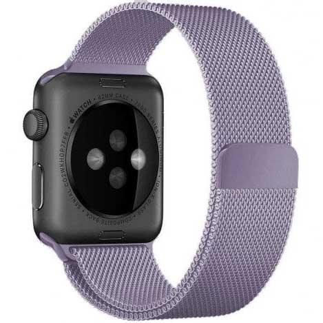 Bracelet Apple Watch Solaro - milanais - lavande