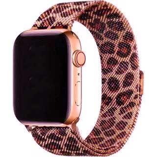 Bracelet Apple Watch Solaro - milanais - léopard