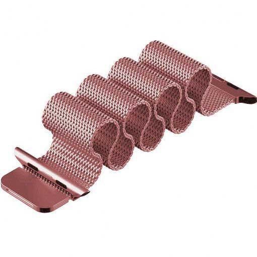 Bracelet Apple Watch Fiore - milanais - rose rouge