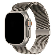 Bracelet Apple Watch Dominus - milanais - titane naturel
