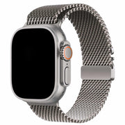 Apple Watch bandje Dominus - milanese - zilver titanium