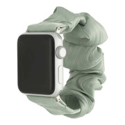 Bracelet Apple Watch Savara - chouchou - nylon - vert clair