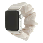 Bracelet de montre Apple Savara - scrunchie - nylon - lumière stellaire