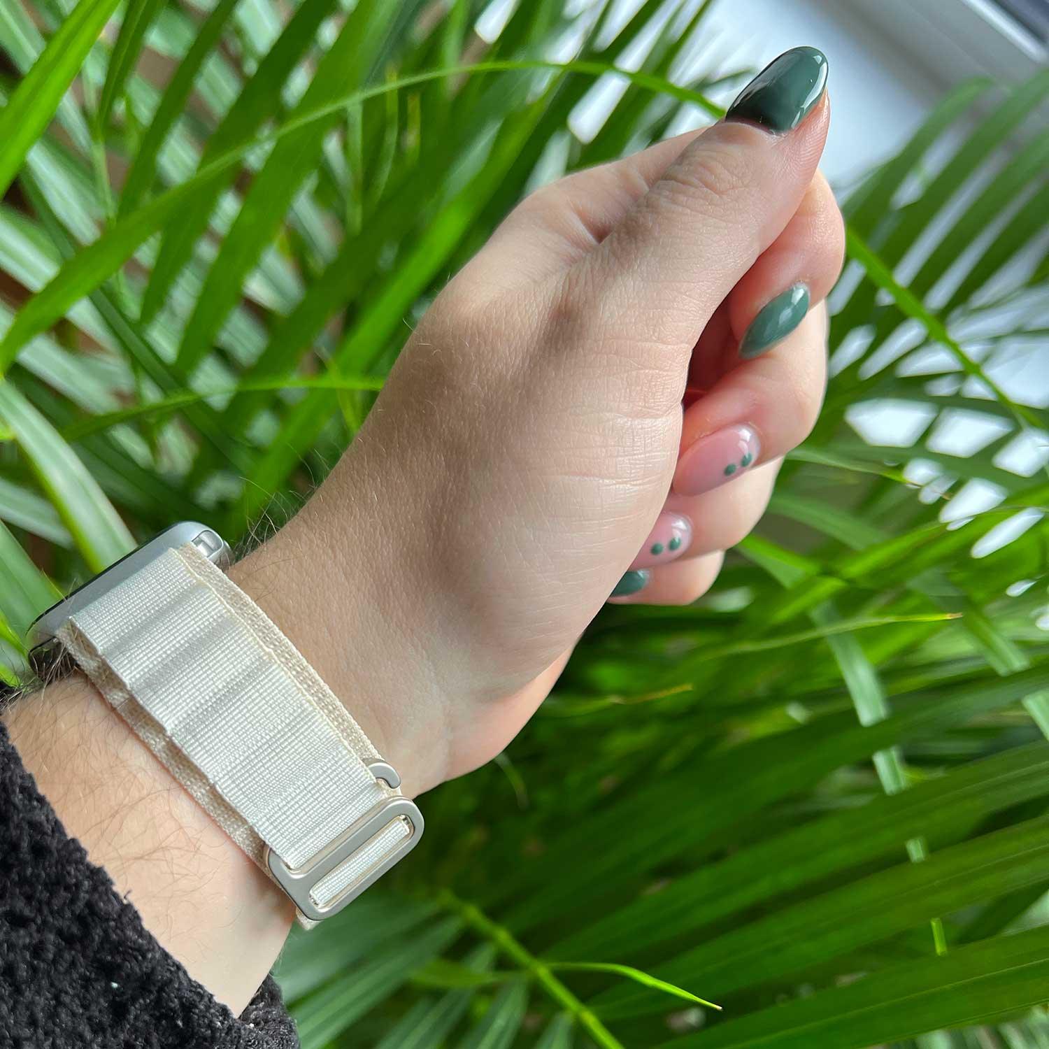 Bracelet Apple Watch Alpine - nylon - lumière stellaire