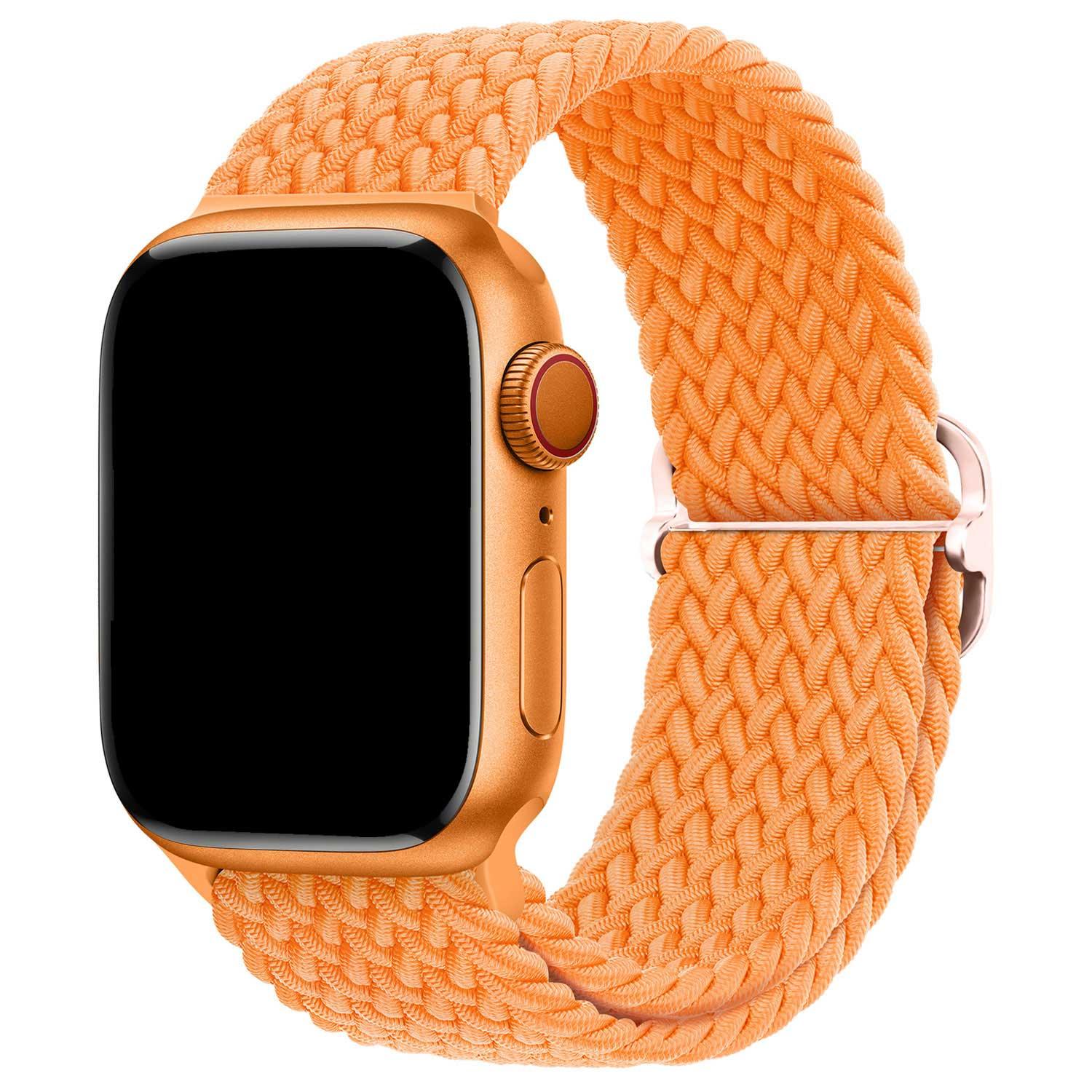 Bracelet Apple Watch Weavy - nylon - orange