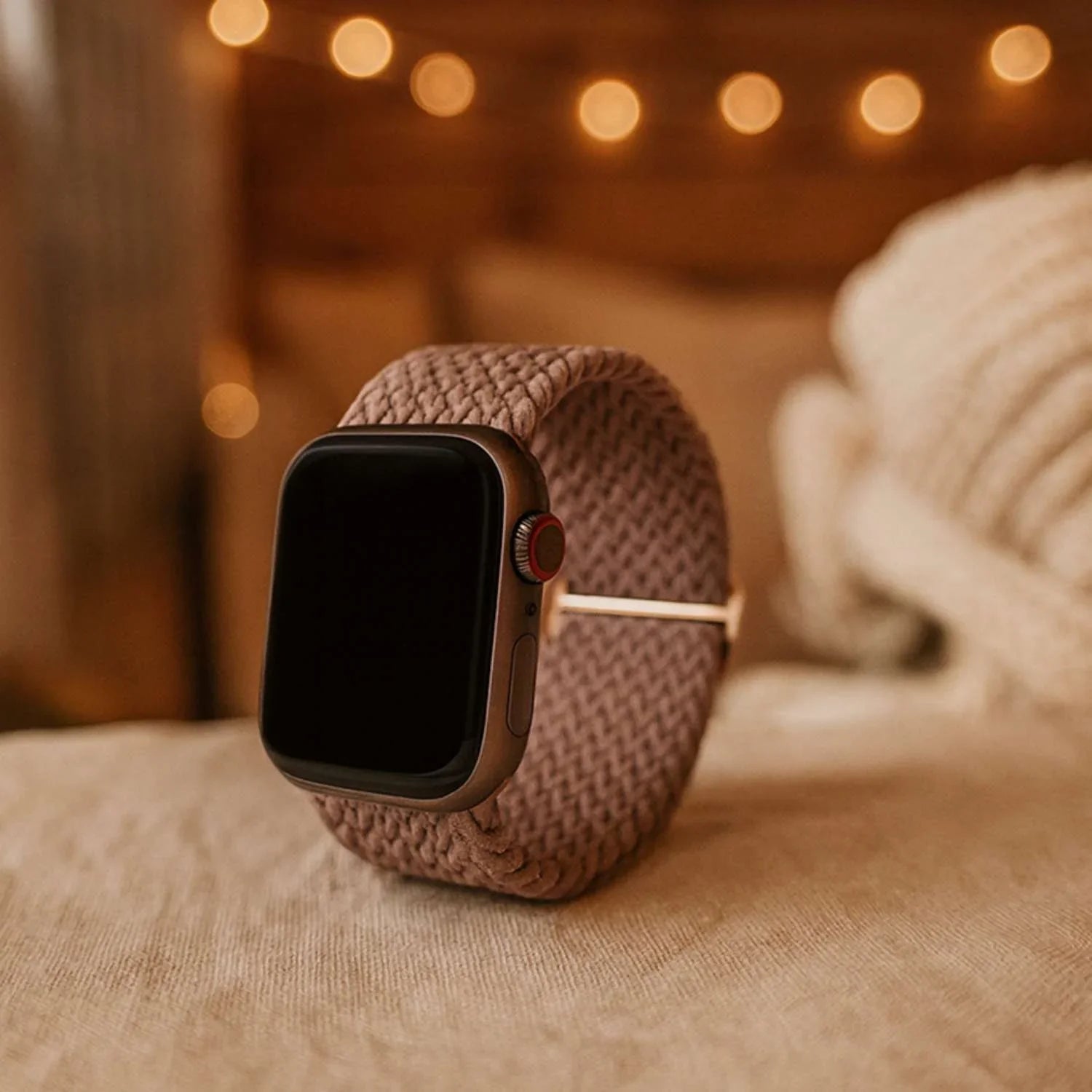 Bracelet Apple Watch Weavy - nylon - violet