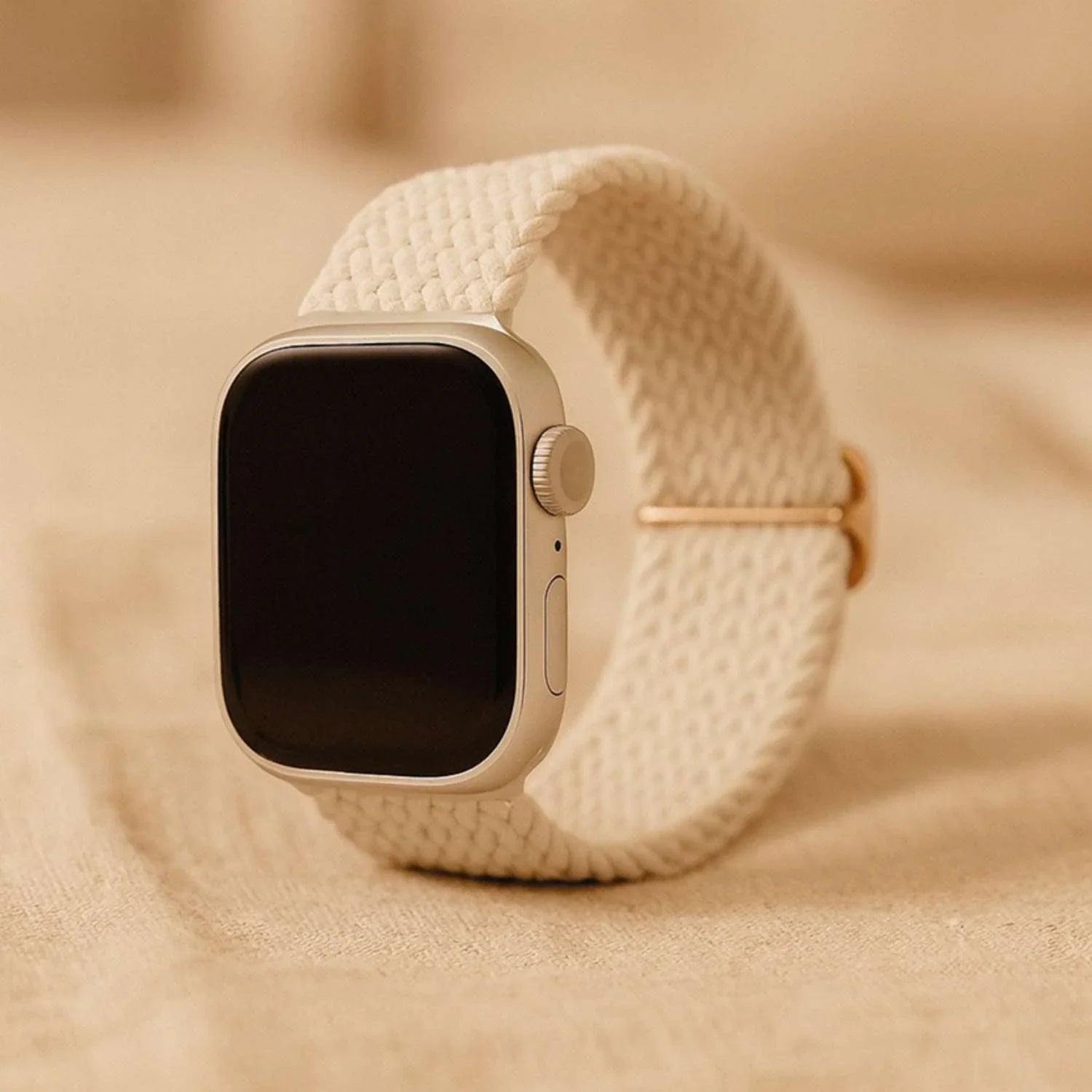Bracelet Apple Watch Weavy - nylon - lumière stellaire
