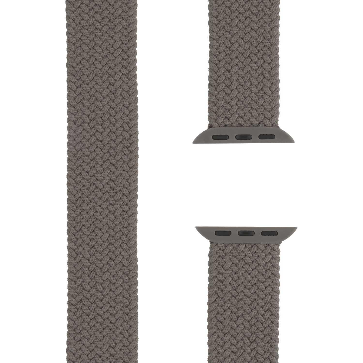 Bracelet Apple Watch Onyx - tressé - solo - nylon - argile