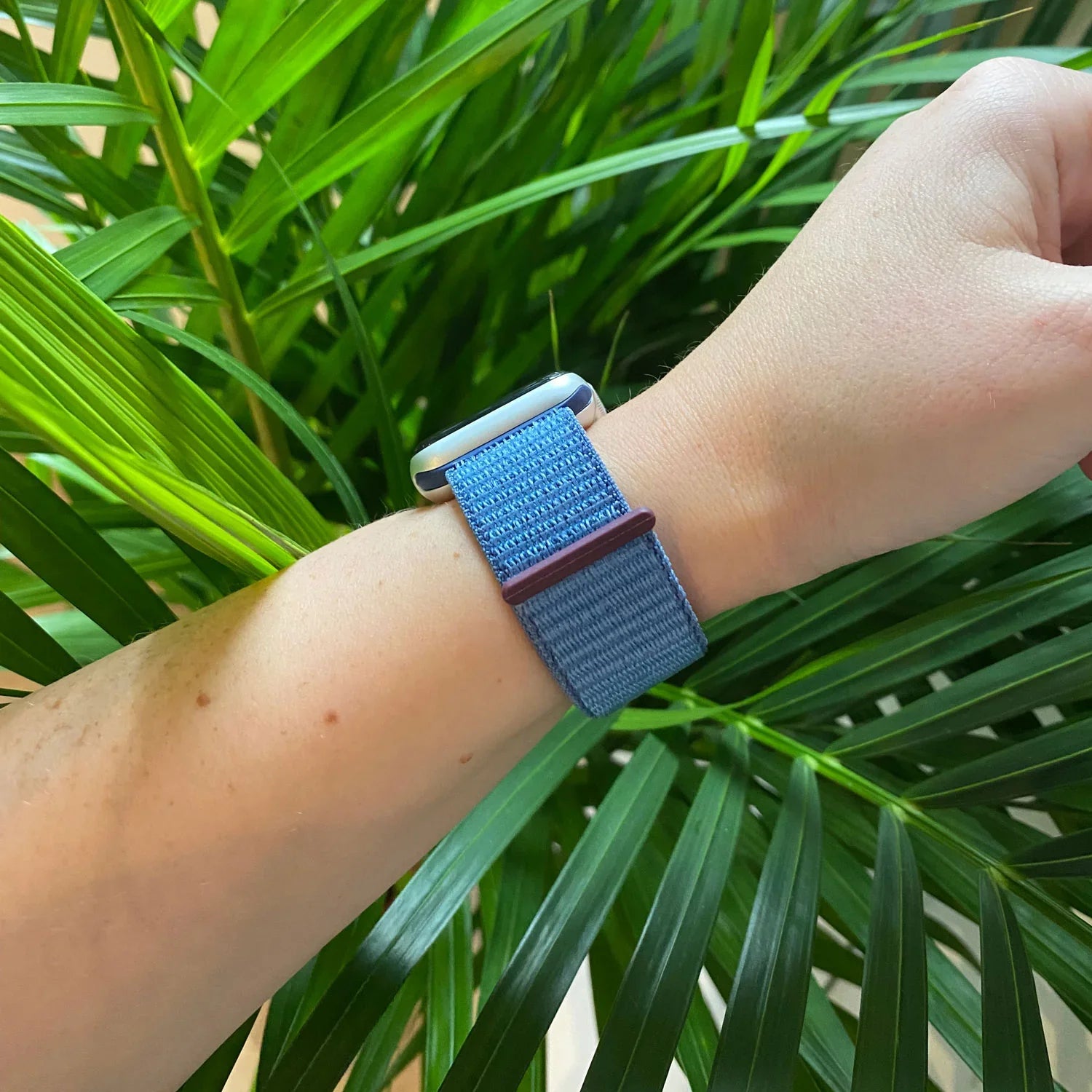 Bracelet Apple Watch Nexora - tressé - nylon - bleu hiver