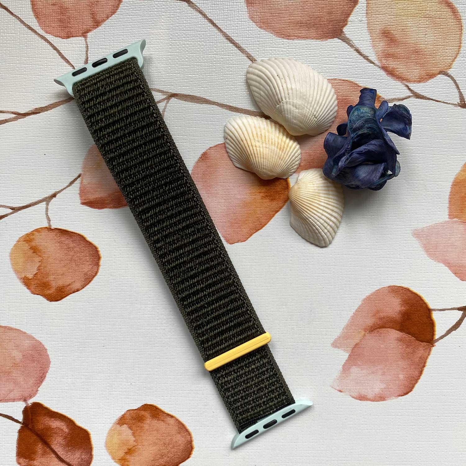 Bracelet pour Apple Watch Osvo - tissé - nylon - cyprès