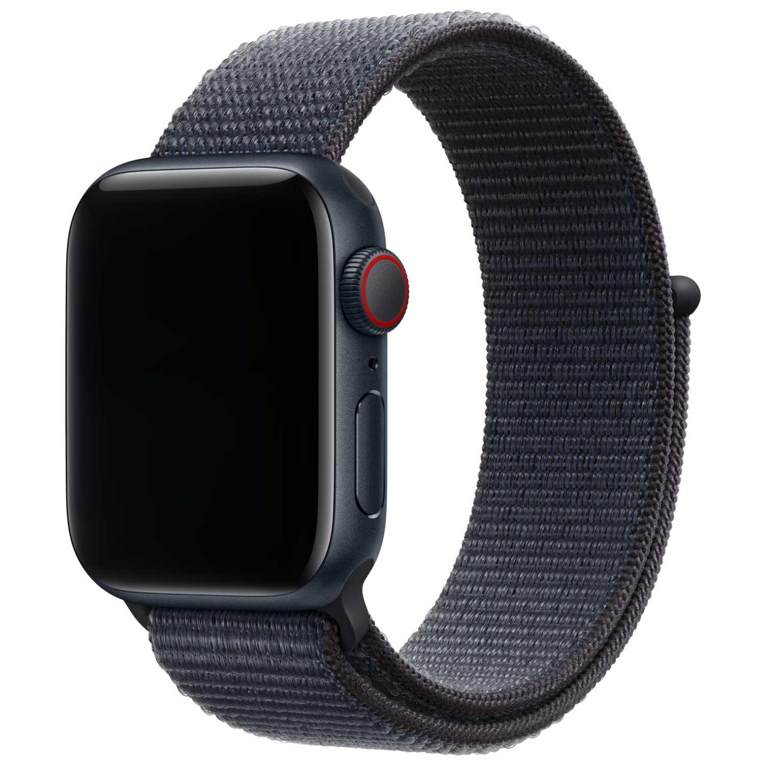 Bracelet Apple Watch Flyne - tissé - nylon - encre